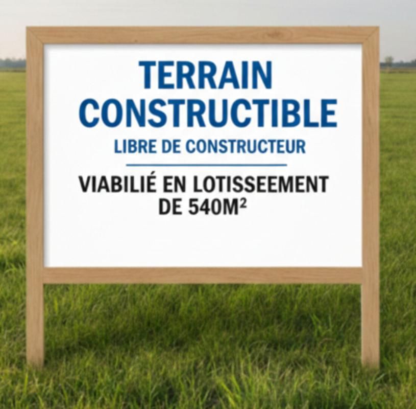Saint-Siffret Terrain de 540 m2 constructible viabilisé en lotissement