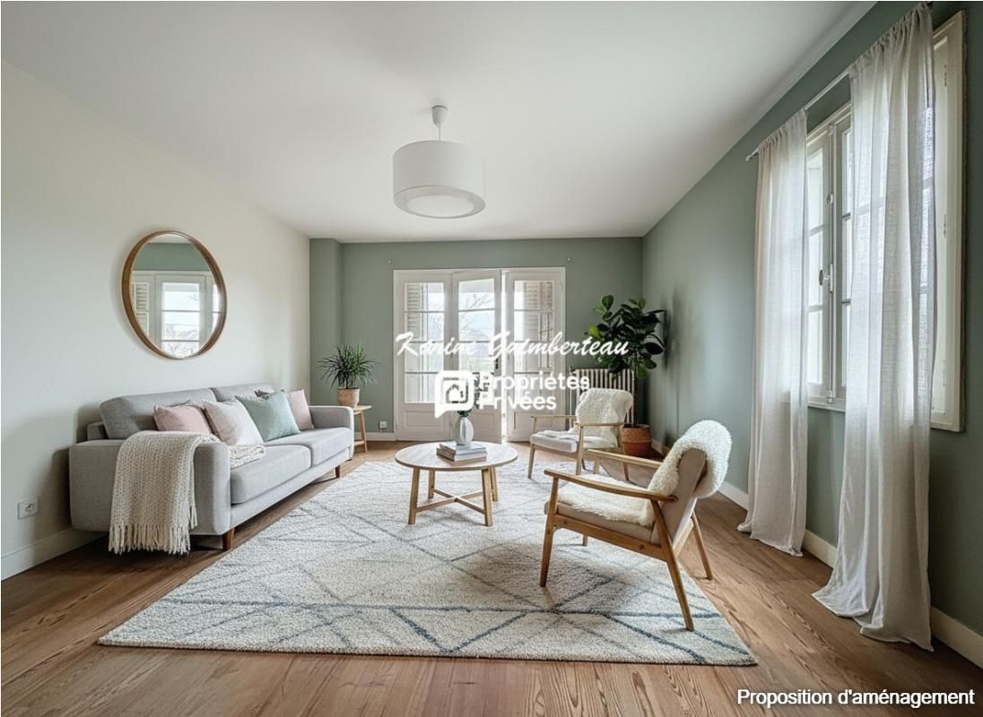 Axe passant : Saint Denis De Pile / Maison 3 chambres - garage - jardin