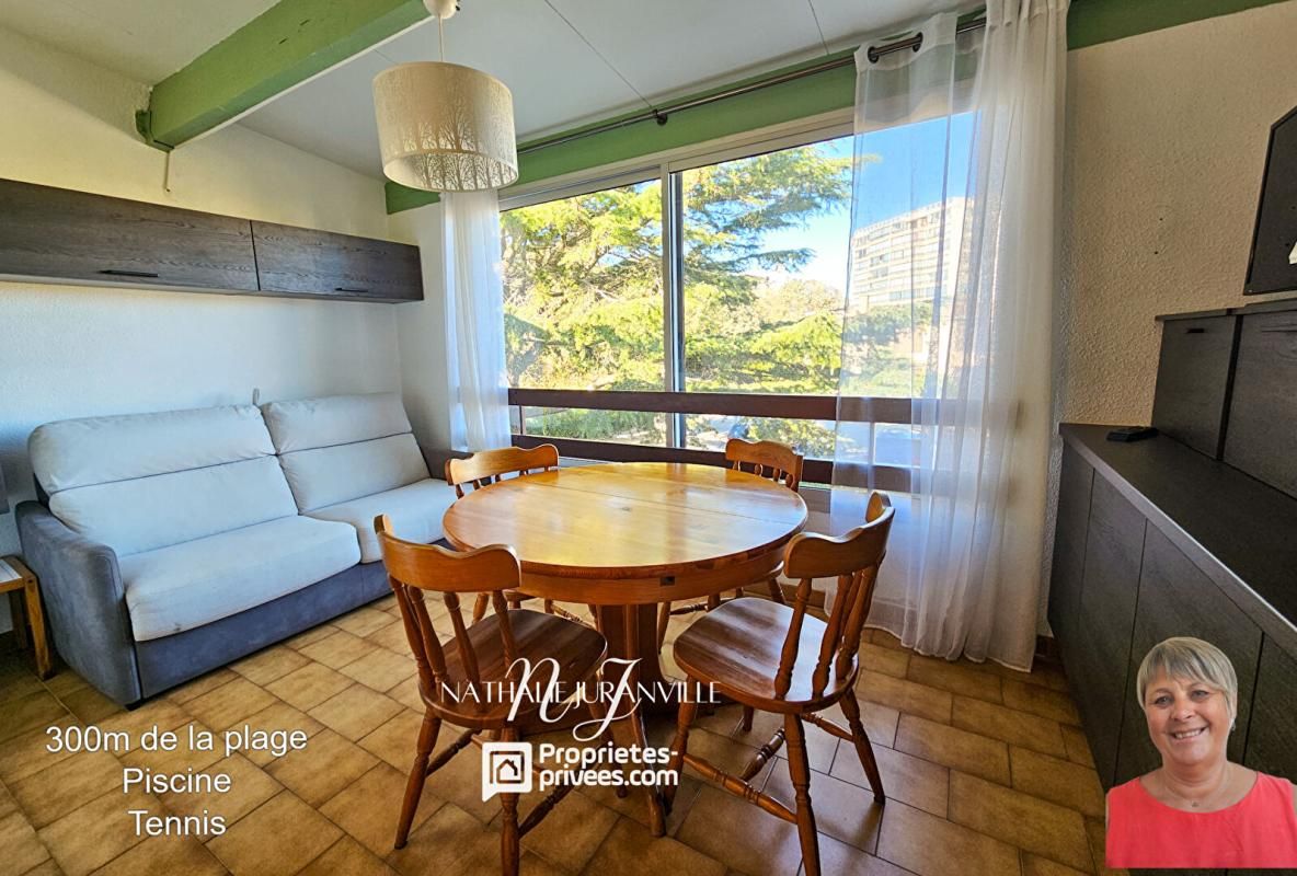 Argeles Plage, grand studio de 30 m2 avec commodités de loisirs