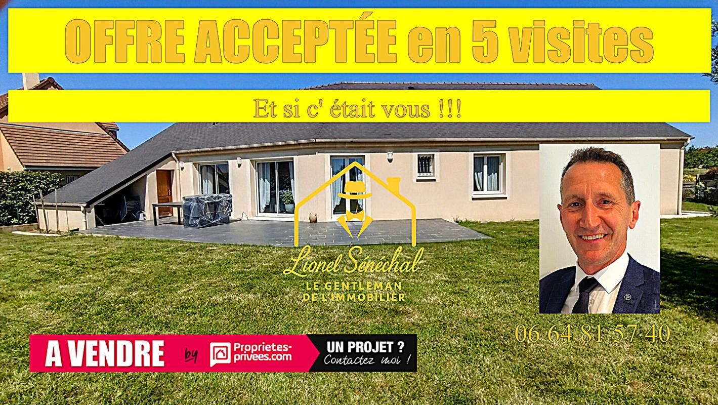 Maison entièrement de plain - pied 9 pièces de 140 m2 à Beaumont sur Sarthe