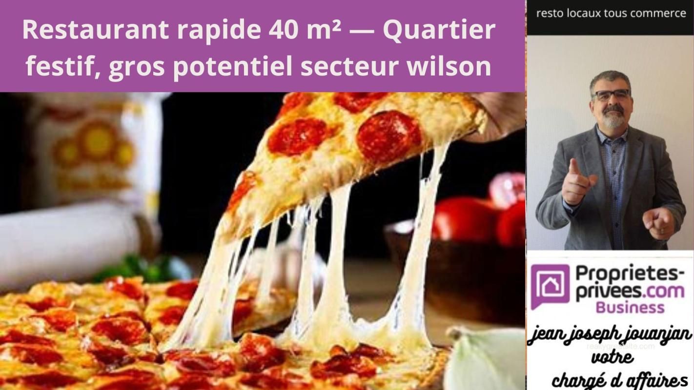 Restaurant rapide 40 m² Quartier festif, gros potentiel