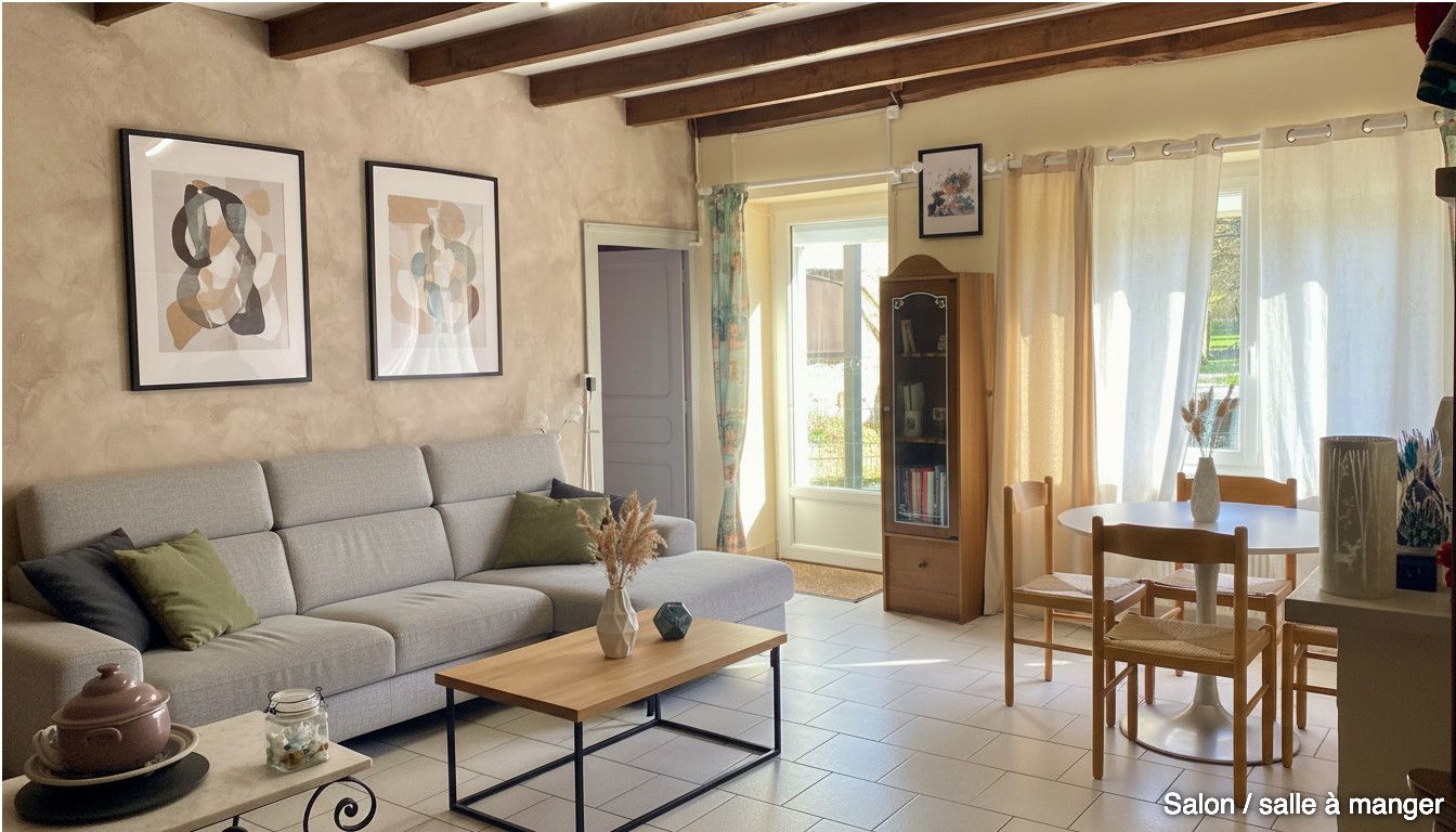 Maison de caractère avec rivière ,Piscine, Terrain 7 000 m² ,Lezay (79)