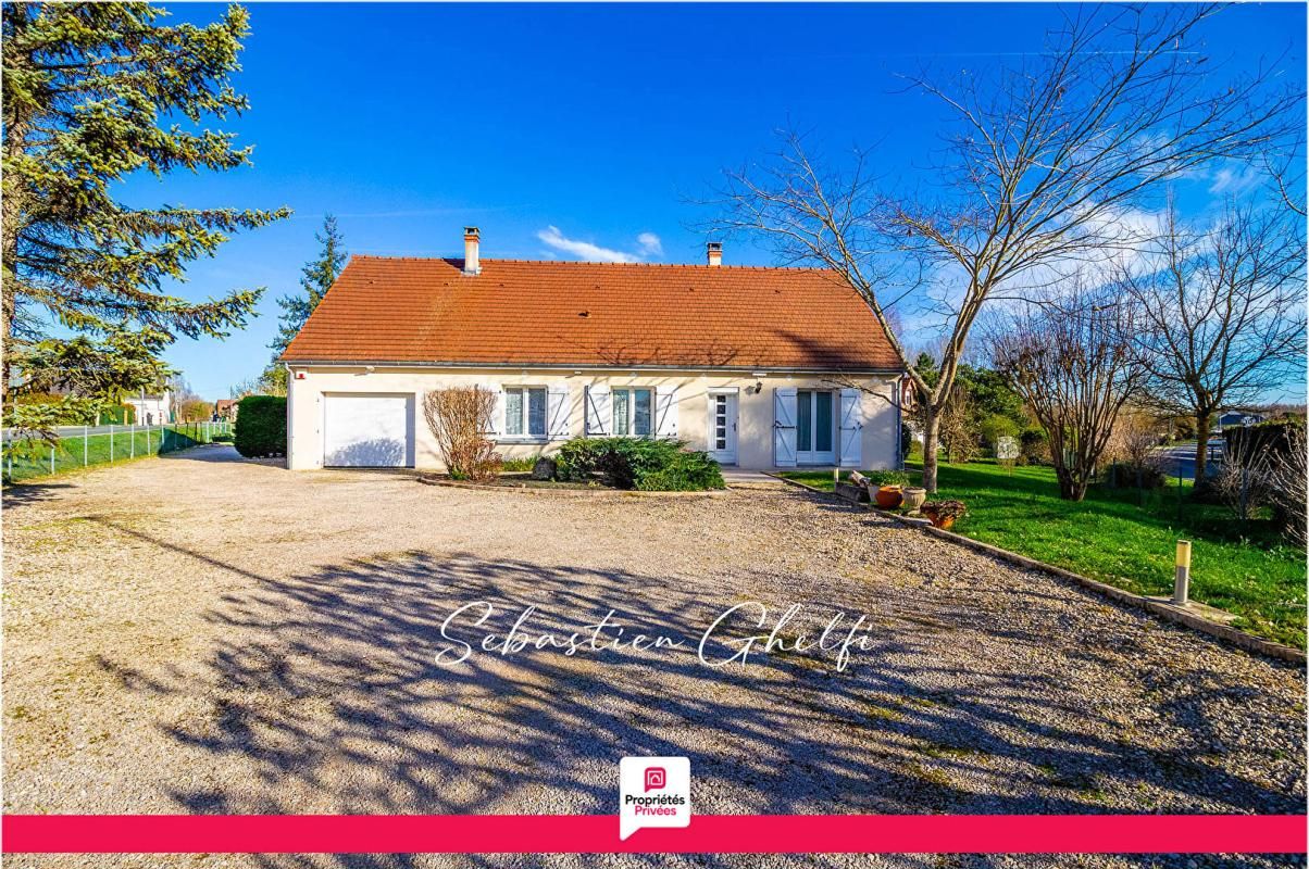 maison de plain-pied avec 2 chambres-garage-beau terrain de 1080 m²