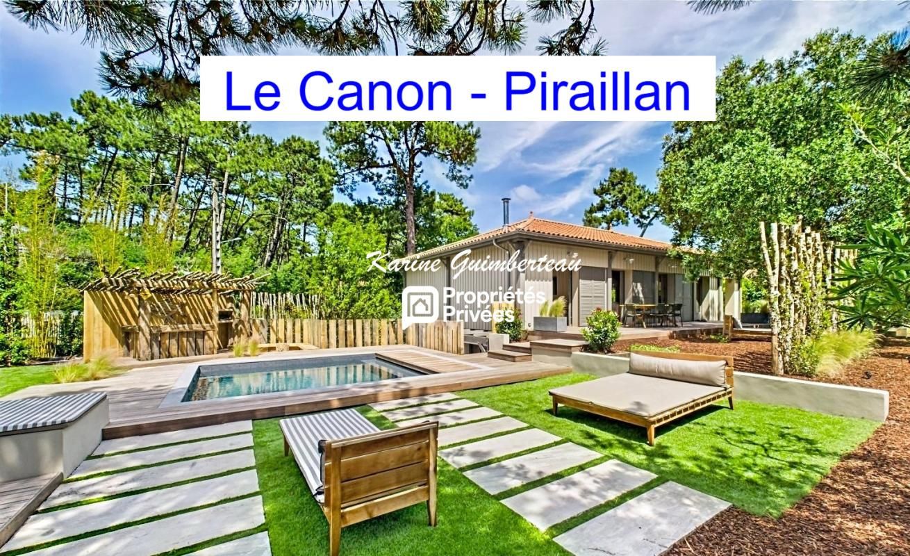 Le Canon/ Piraillan : Villa avec piscine - 6 chambres