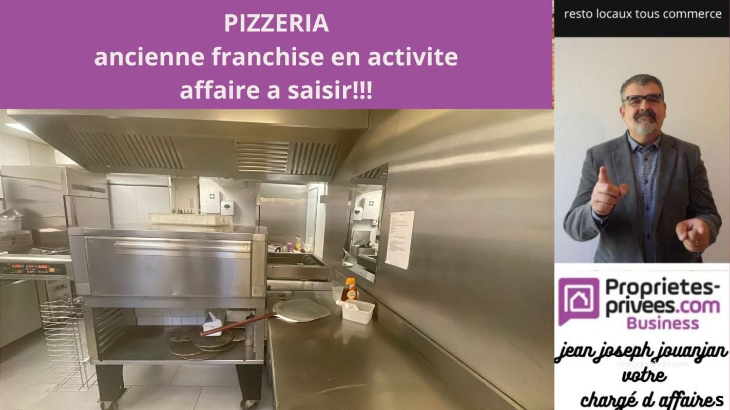 PIZZERIA CENTRE-VILLE MATÉRIEL PROFESSIONNEL FAIBLE LOYER