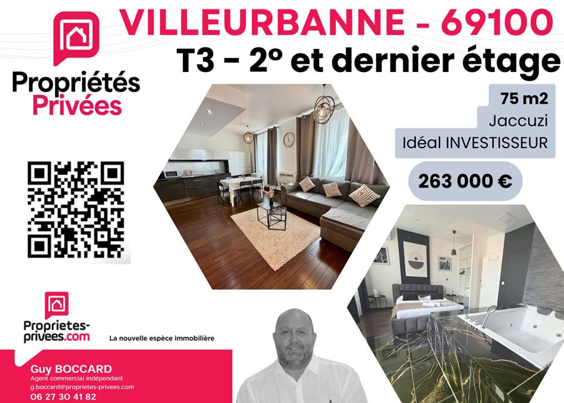 Appartement Villeurbanne 3 pièce(s) 71.88 m2