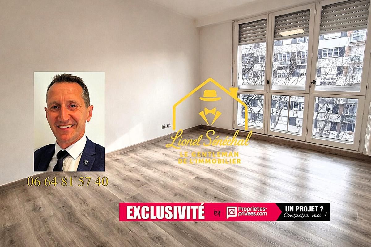 Appartement rénové lumineux et peu énergivore de 3 pièces de 66 m2 à LE MANS quartier Hyper centre / République