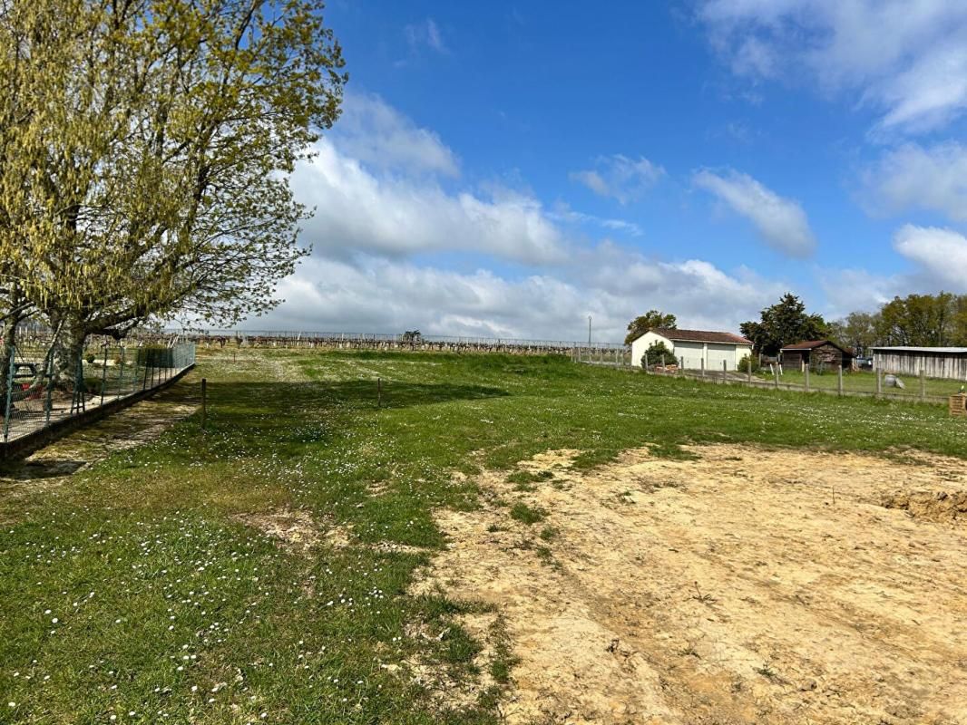 33710 Pugnac - libre de constructeur - Terrain viabilisé avec fibre 1032 m2 - Surface Plancher 206 m2 - 2 ligne - Calme - Expo Sud- Accès sur Départementale