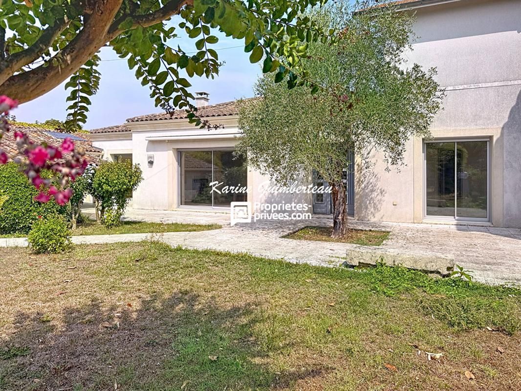 Coutras : Maison + studio + jardin arboré + garage