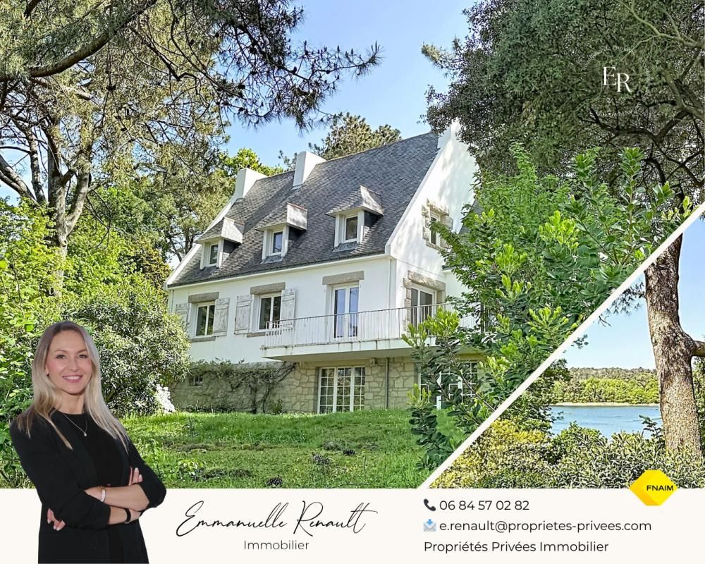 Baden, Locmiquel · Vue sur l'étang de Toulvern · Maison de caractère dans un environnement naturel préservé