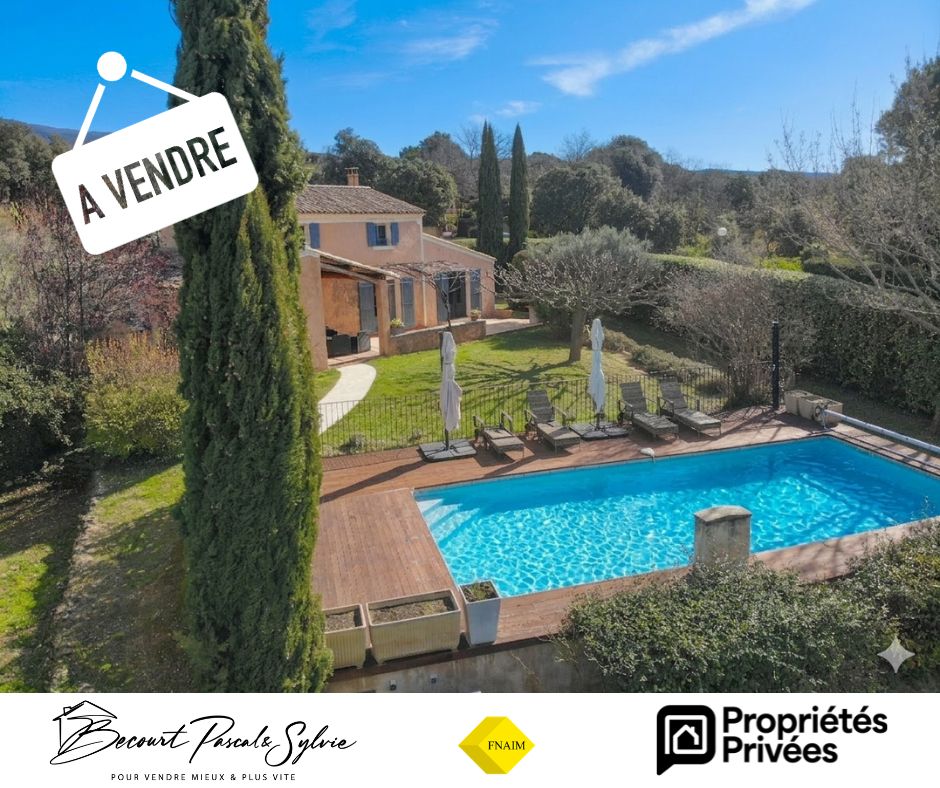 Charmante maison provençale avec piscine sur terrain 1345m2 arboré