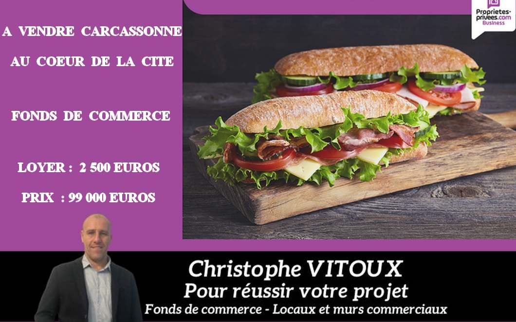 11000 CARCASSONNE - CESSION DE BAIL, RESTAURANT, SNACK, FAST FOOD