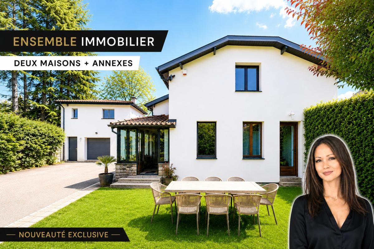 Ensemble immobilier sur terrain paysager de 1302 m²