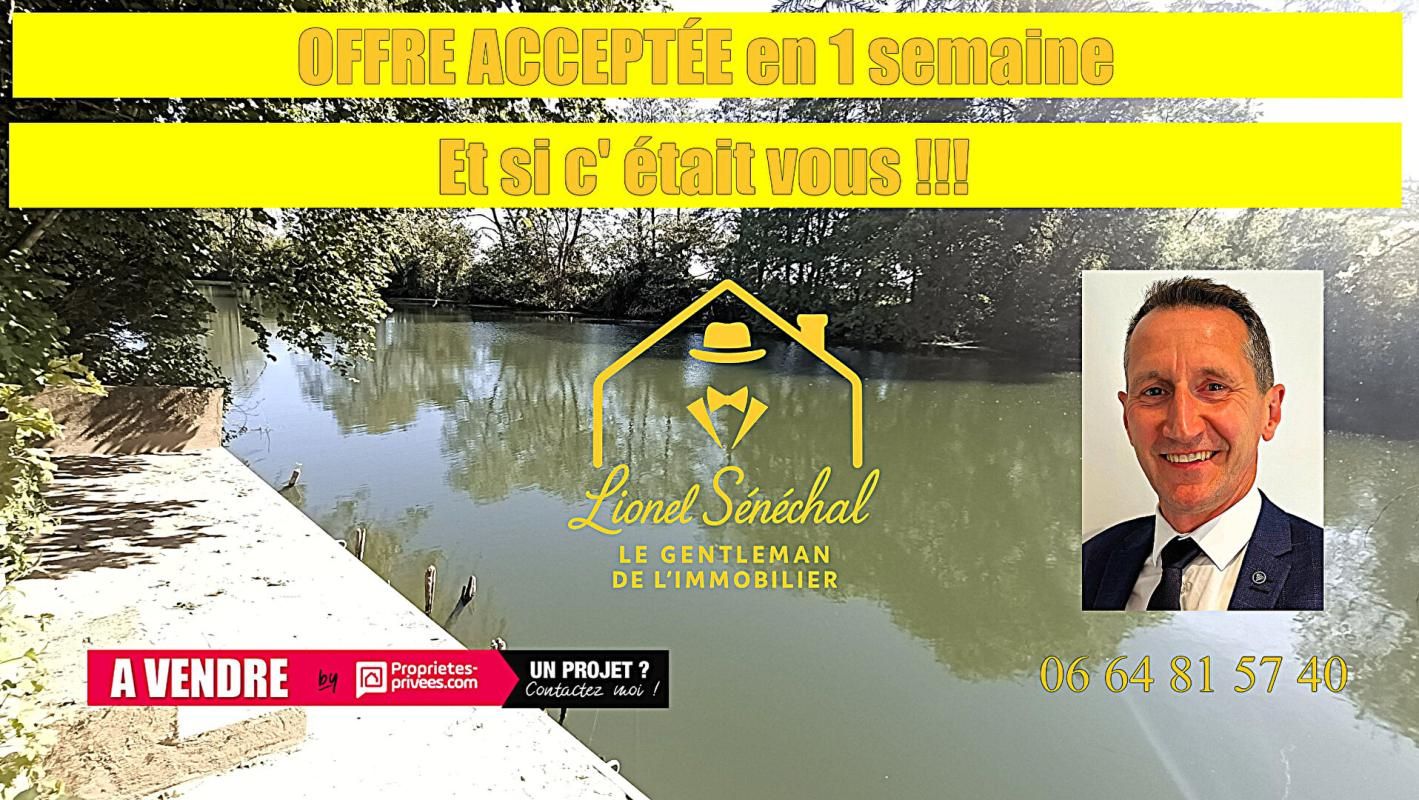 Terrain de loisirs de plus de 800 m2 + un abri en dur de plus de 20 m2avec un abri au bord de la rivière à La Guierche