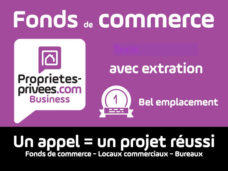 75016 PARIS : TRAITEUR RESTAURANT 83 M² - EXTRACTION - SUR AVENUE TRÈS COMMERÇANTE ET PASSANTE