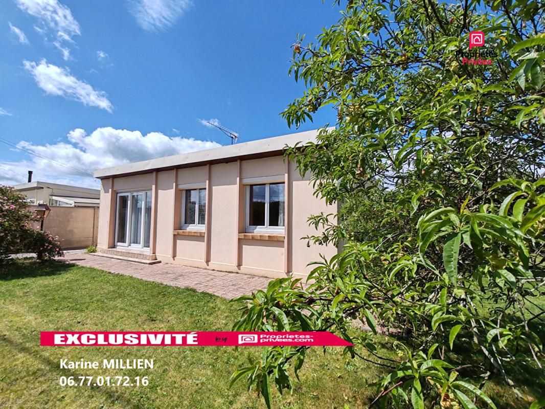 VERNOUILLET 28500 Maison de plain-pied - 2 chambres - Garage - Véranda chauffée - Cabanon de jardin - 149000 HAI