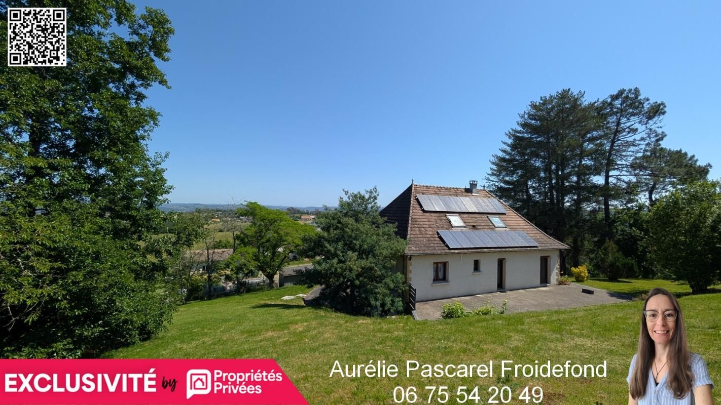 10 min de BRIVE, à COSNAC (19360) - MAISON FAMILIALE - 149 m² - 4 CHAMBRES + 1 bureau indépendant de plain pied - TERRAIN 2 600 m² - GARAGE 50m² - COMBLES 70m² - VUE DÉGAGÉE