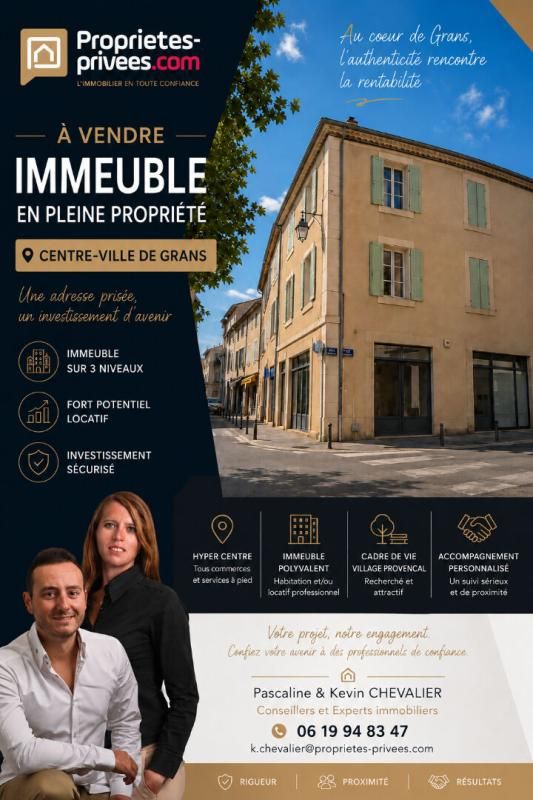 Pleine Propriété Immeuble Mixte Prêt à Exploiter Grans Centre ville