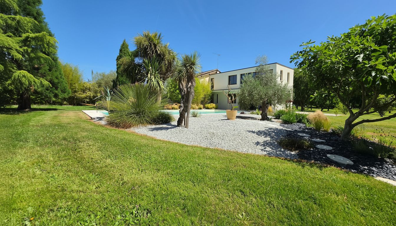 Propriété d'exception avec extension contemporaine, parc arboré, piscine et potentiel domaine privé entre Bordeaux et Périgueux