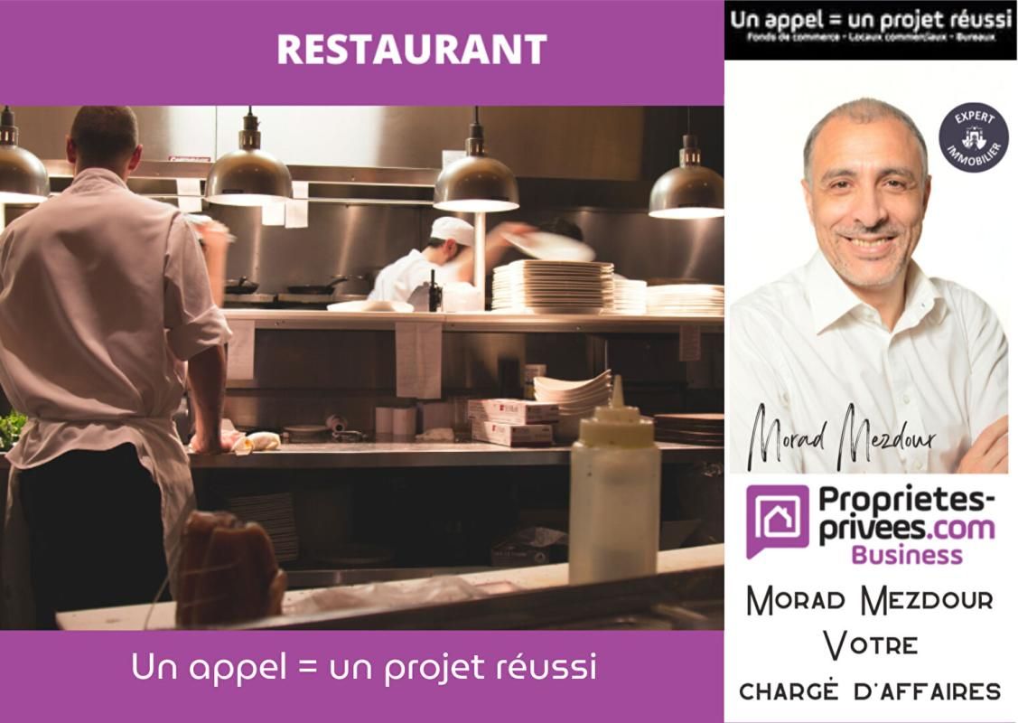 LILLE SUD - RESTAURANT 120 m², 40 COUVERTS