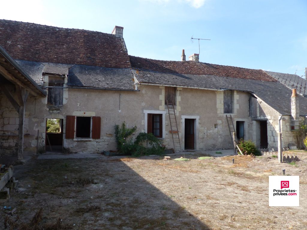 Longère Huismes avec dépendances et petit jardin à rénover