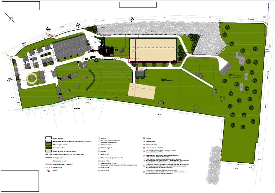 TERRAIN 4.5 ha partiellement constructible (projet de centre équestre ) Cires les Mello