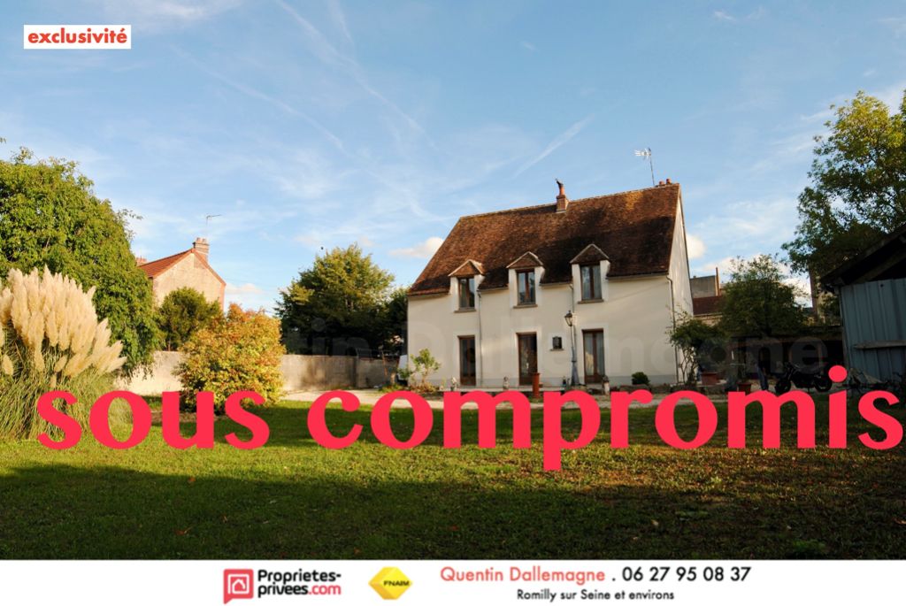 Maison 5 pièces 191 m2 sur 2021 m2 de terrain centre ville de Romilly Sur Seine