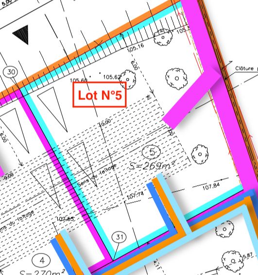 VIARMES Terrain 269m2 viabilisé Non plat 1