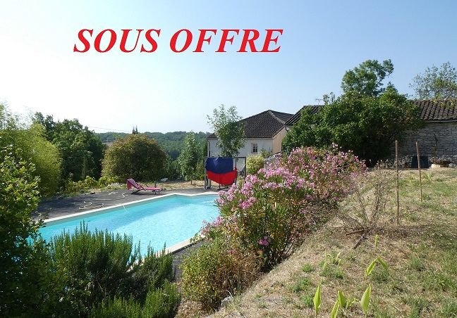 Maison pierre Valprionde - Proche Montcuq -  Piscine - Vue