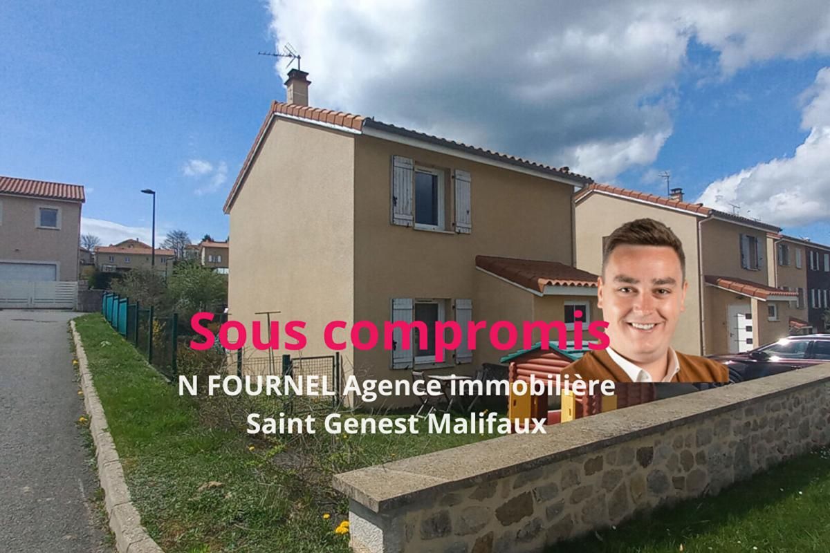 SAINT-GENEST-MALIFAUX Saint Genest Malifaux 42660 centre bourg Maison individuelle  environ 85m² habitables 3 chambres, buanderie 250m² de terrain plat 1