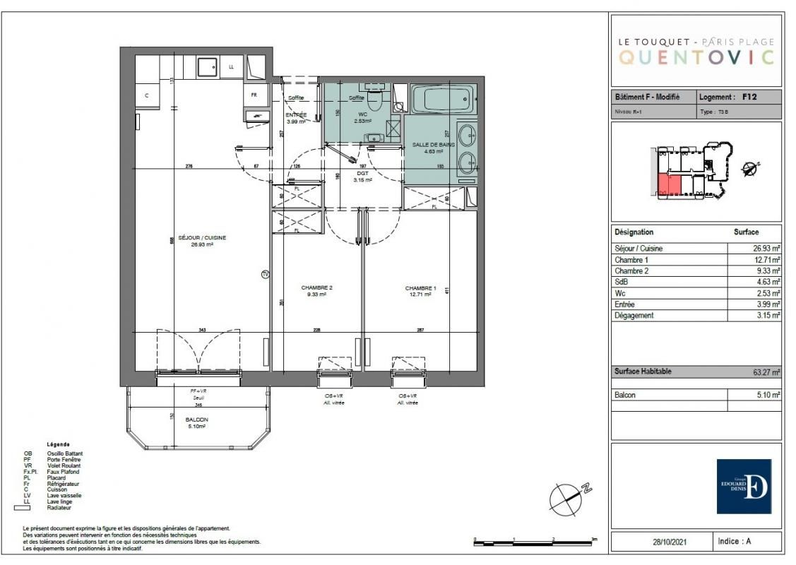 LE TOUQUET-PARIS-PLAGE L'Agence Wimereusienne par Propriétés-Privées.com vous propose : 3