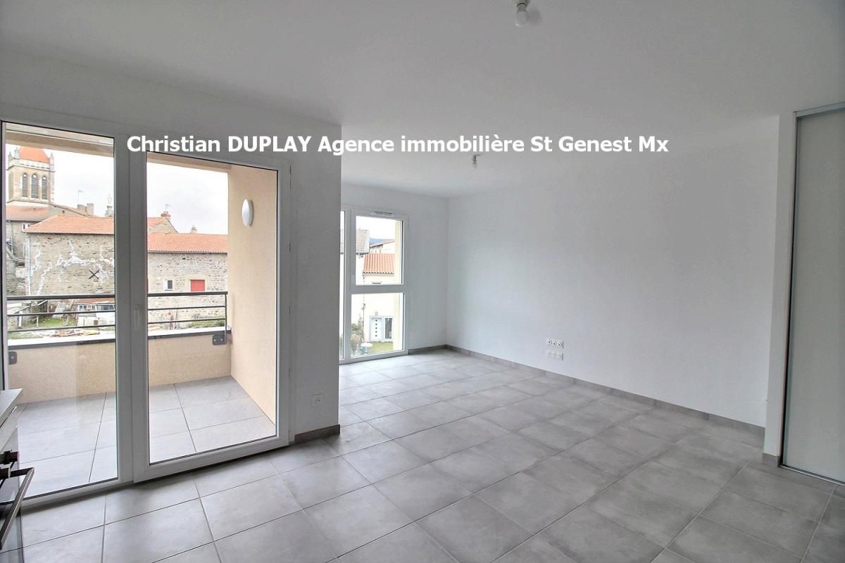 SAINT-GENEST-MALIFAUX Saint Genest Malifaux 42660  CENTRE VILLAGE Appartement type F2 48,63m²  1 chambre balcon place de stationnement dans un immeuble neuf aux normes PMR 3