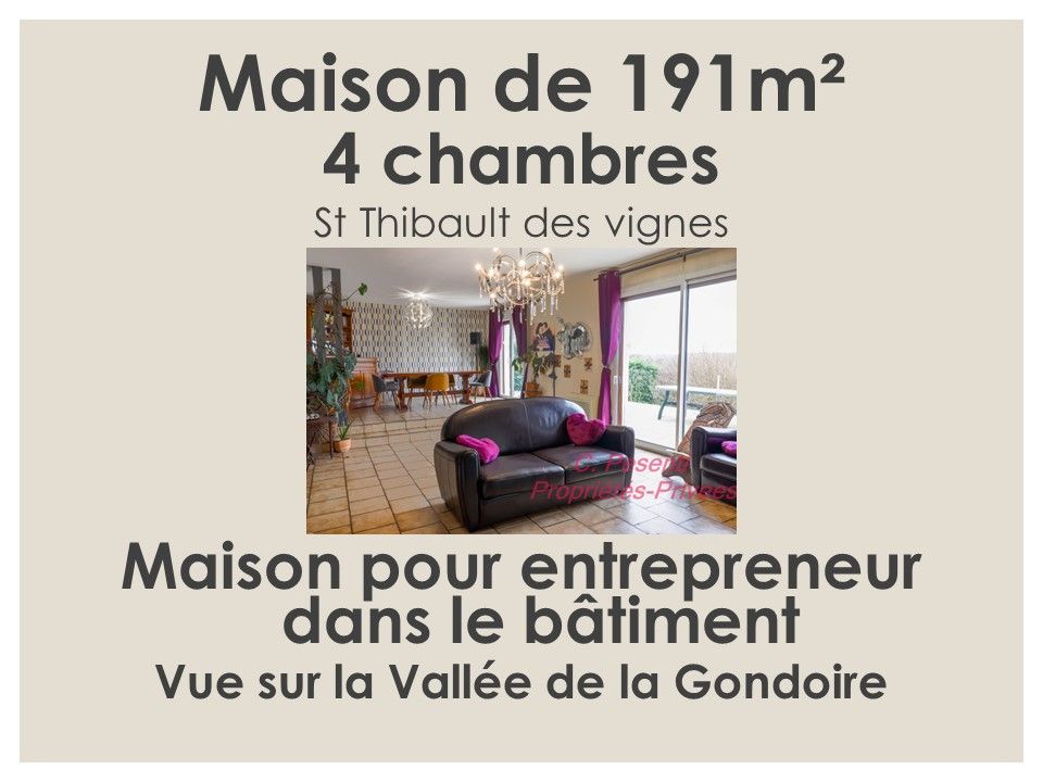 SAINT-THIBAULT-DES-VIGNES Maison St Thibault Des Vignes 8 pièce(s) 191 m2 1
