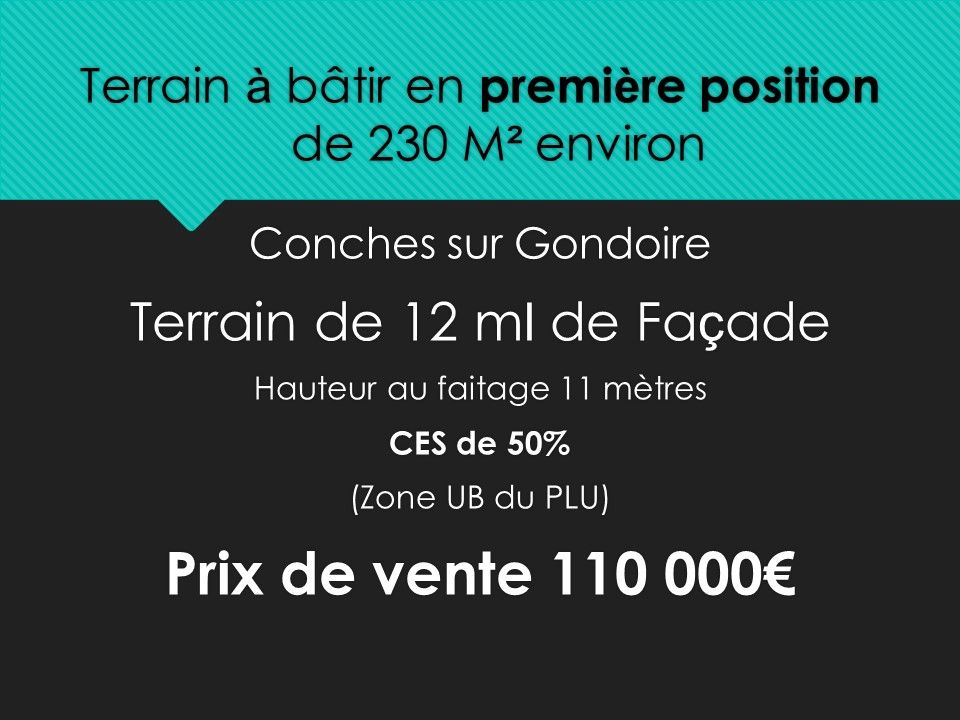 Terrain Conches Sur Gondoire 230 m2