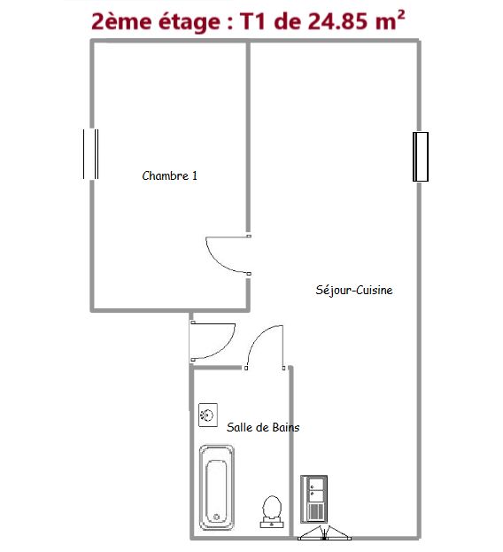 NONANCOURT Immeuble de rapport Nonancourt Hyper Centre (27320), 4 appartements non meublés dont deux F3, un F2 et un F1. Prix HAI 249 576 4