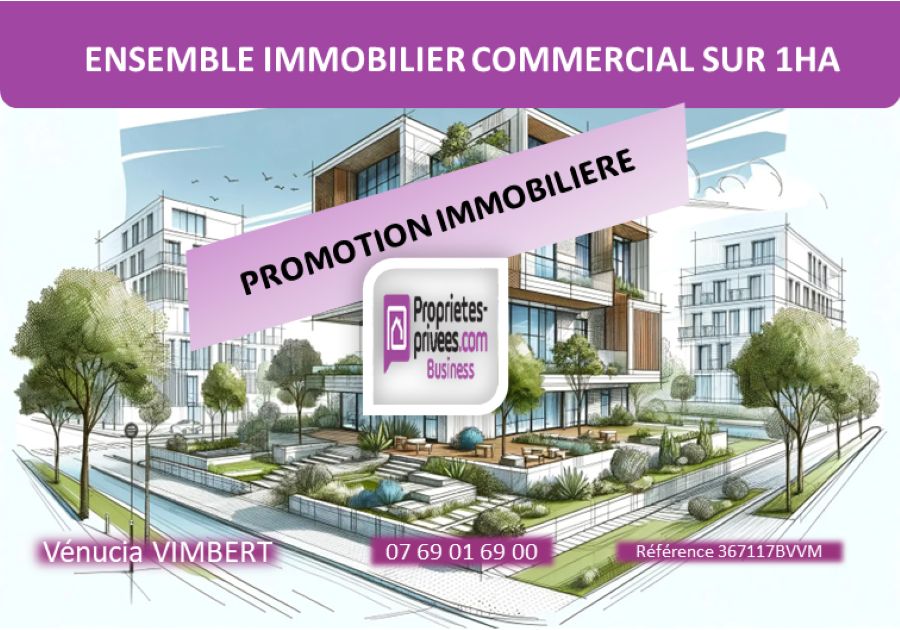Normandie ! Ensemble Immobilier Commercial 1.300 m², Terrain 1 Hectare