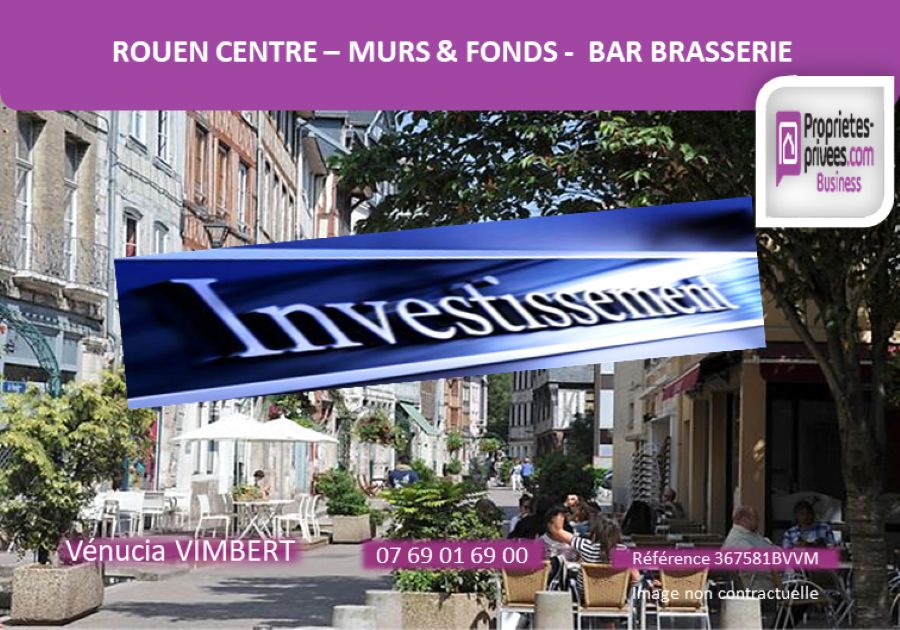 ROUEN Rouen Rive Droite ! Murs & Fonds Bar Brasserie FDJ - 200 m2 1