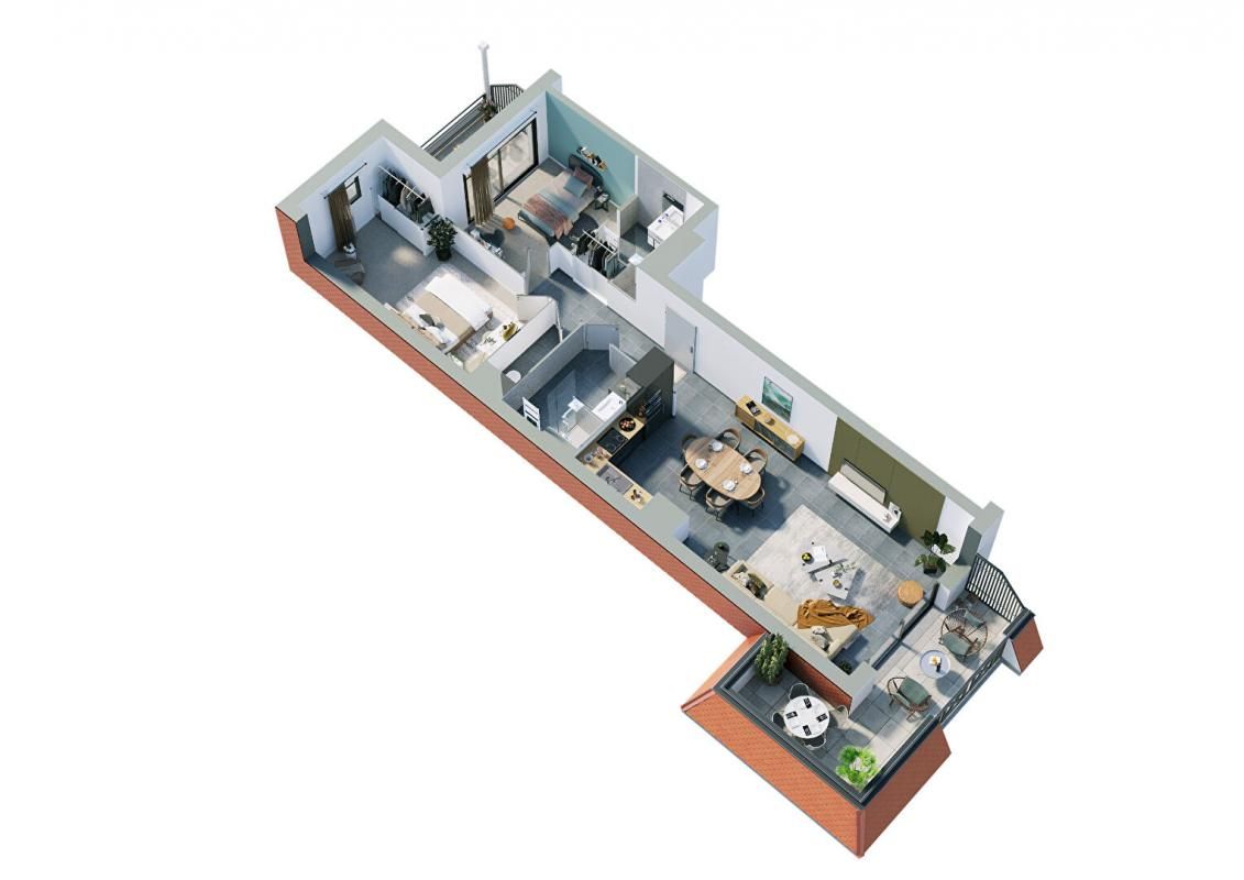 LE TOUQUET-PARIS-PLAGE Appartement Le Touquet Paris Plage 3 pièce(s) 79.6 m2 avec terrasse de 19m² 3