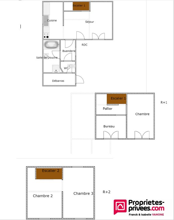 PERENCHIES Maison 3 chambres - cour - 80m² habitables 4