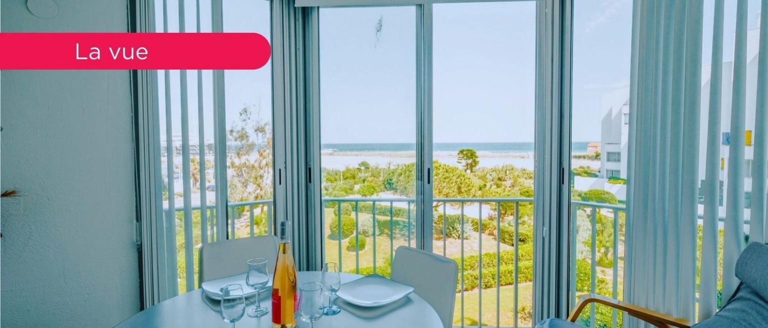 LE BARCARES LYDIA PLAYA VUE MER 2PCES CABINE CHIC ET COSY 3