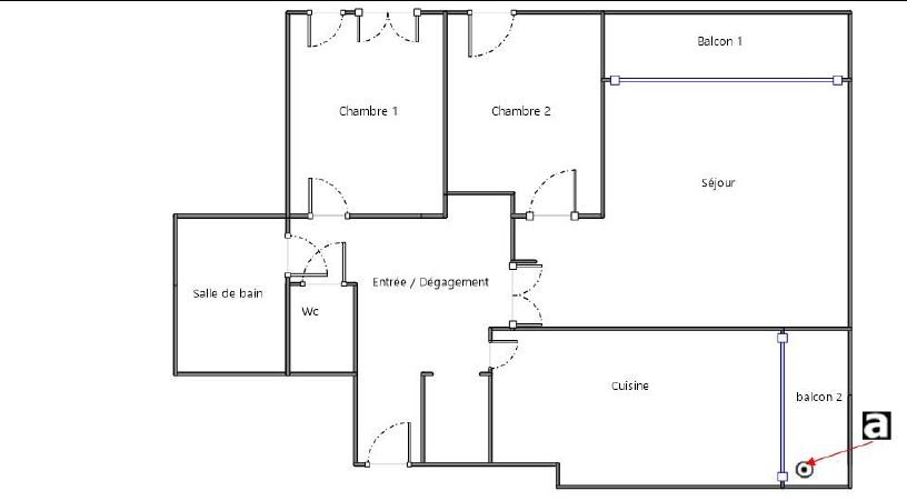 SALON-DE-PROVENCE Appartement T3 - 65 m² - Résidence Guynemer 2