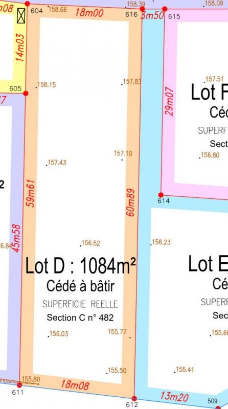 SAULNIERES Terrain viabilisé sur secteur recherché 1084 m2 Saulnières 3