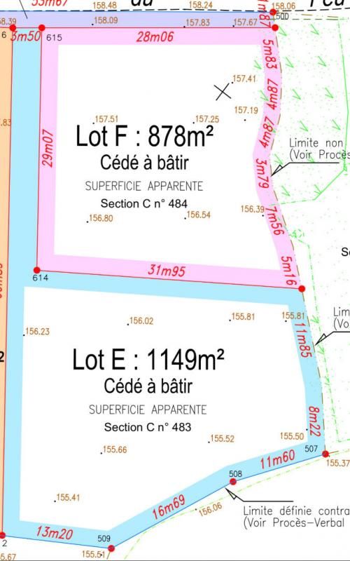 DREUX Terrain viabilisé  878 m2 à 15 min de Dreux 3