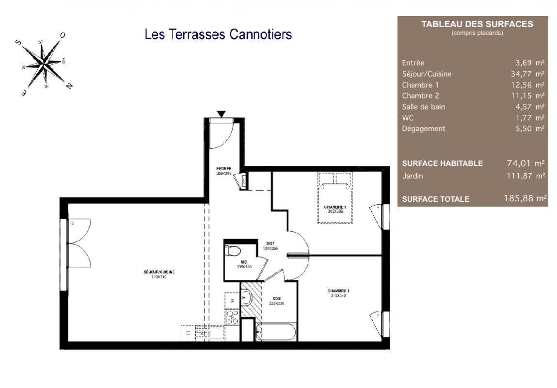 MEAUX Appartement  T3 Avec Jardin et Parking Meaux Centre 3