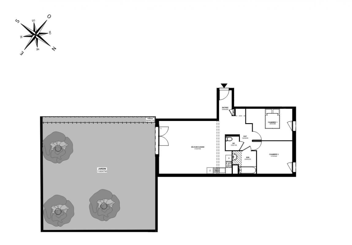 MEAUX Appartement  T3 Avec Jardin et Parking Meaux Centre 4