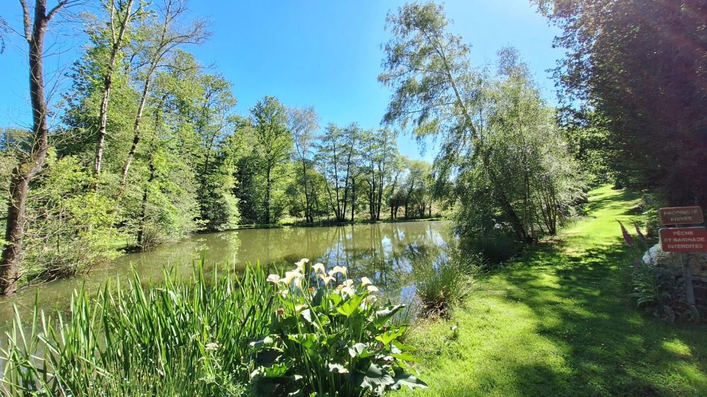 Terrain de loisirs avec étang secteur  proche Josselin