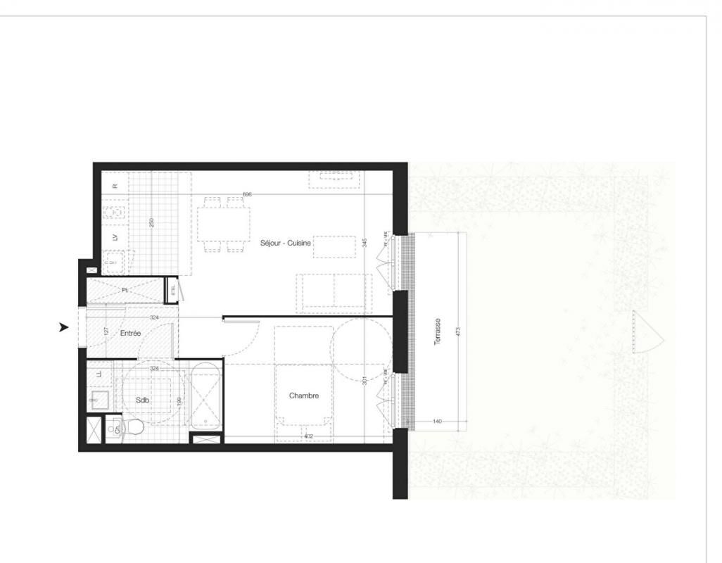 VITRE Appartement  2 pièce(s) 45 m2 2