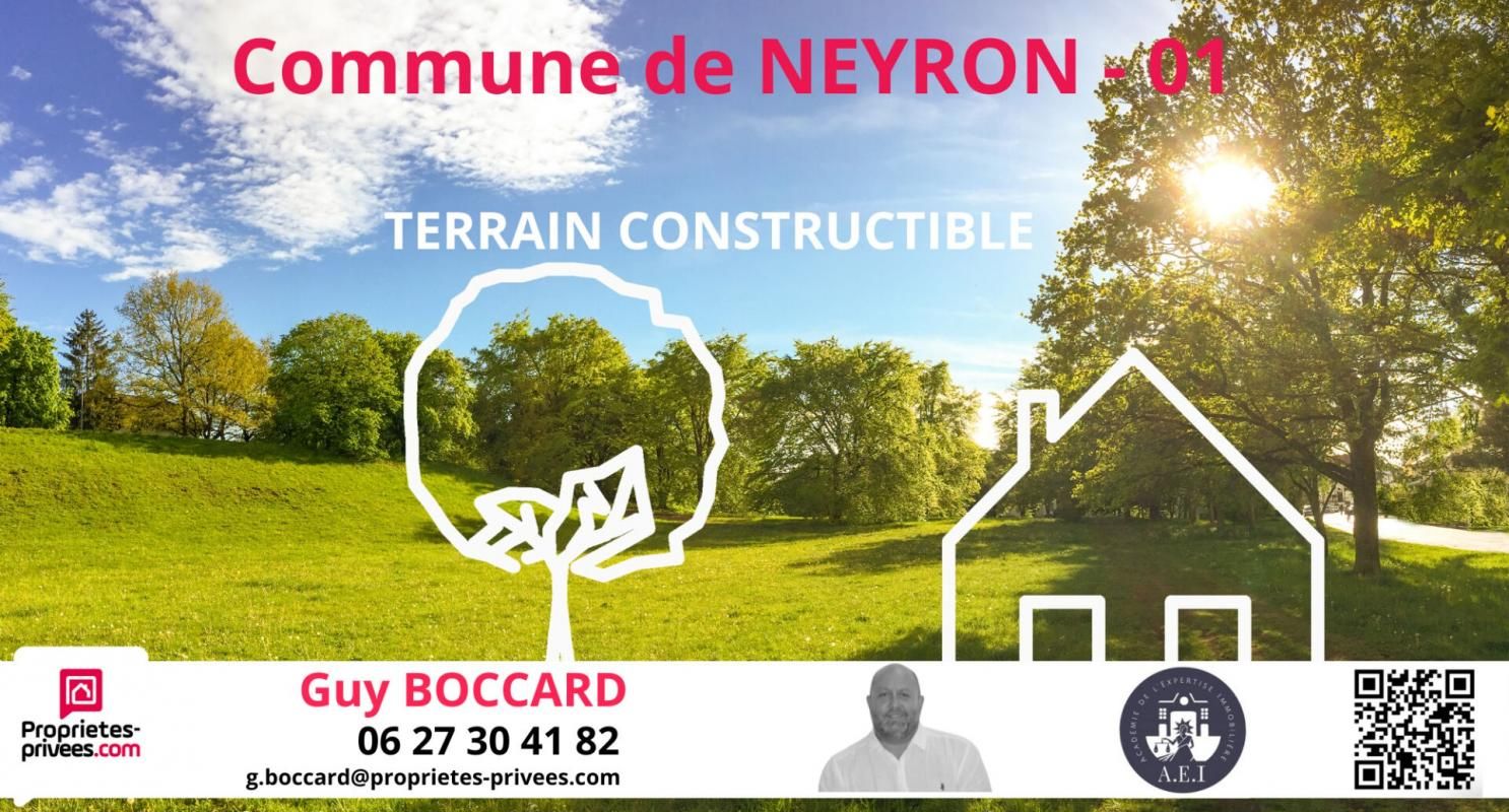 TERRAIN CONSTRUCTIBLE - NEYRON 803 m2