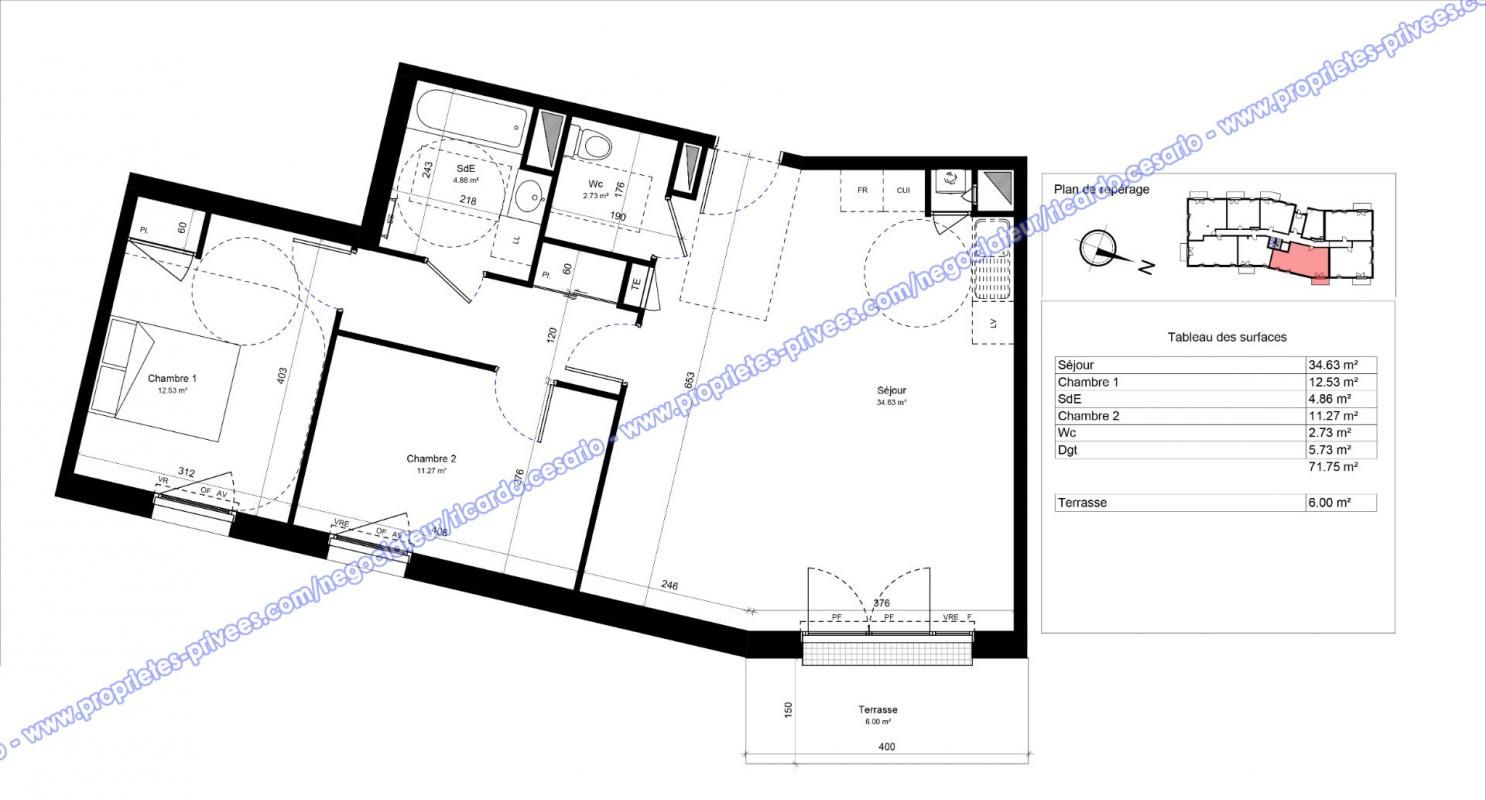 GUILVINEC Appartement Guilvinec 3 pièce(s) 71.75 m2 2