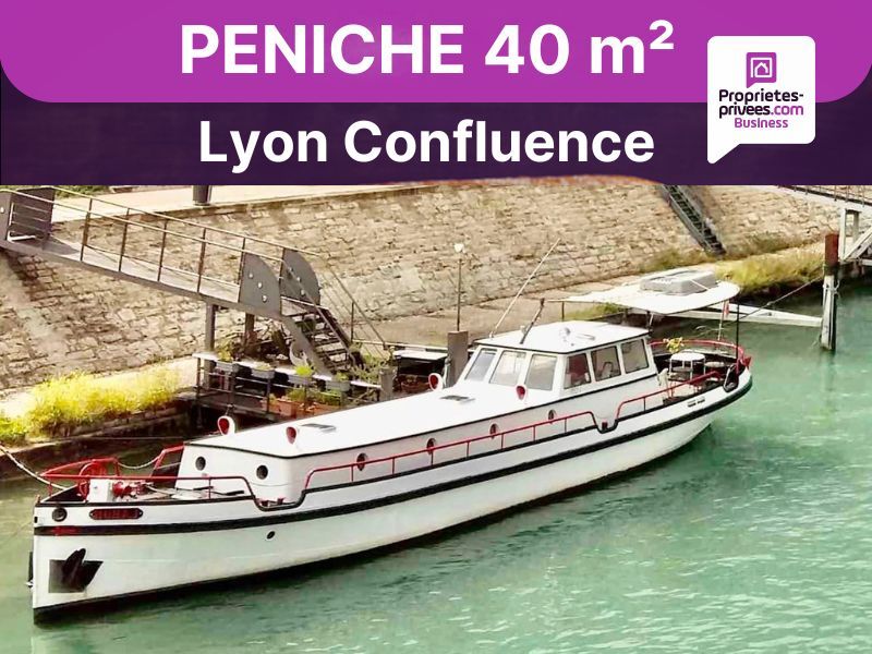 LYON Perrache - PENICHE 40 m² , 18 mètres, Ponton privé